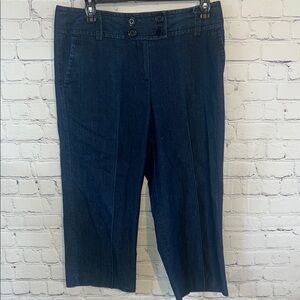 Size 10 Larry Levine lightweight denim capris. Excellent condition.